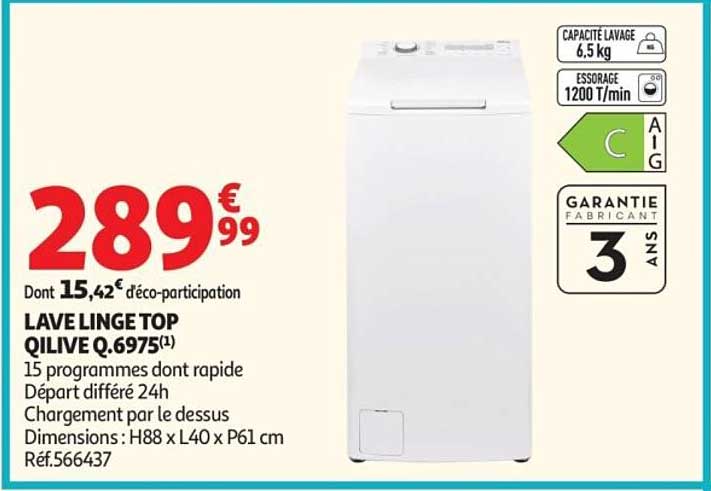 LAVE LINGE TOP QILIVE Q.6975
