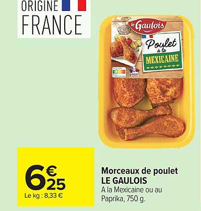 Le Gaulois Poulet à la mexicaine