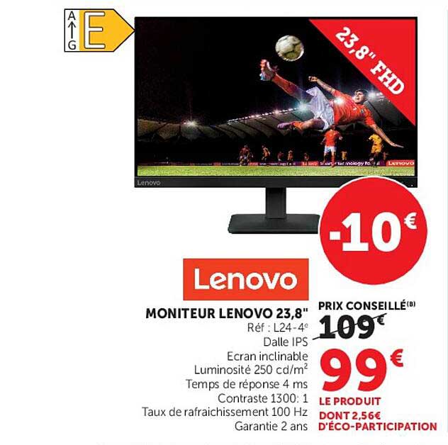 Lenovo MONITEUR LENOVO 23,8