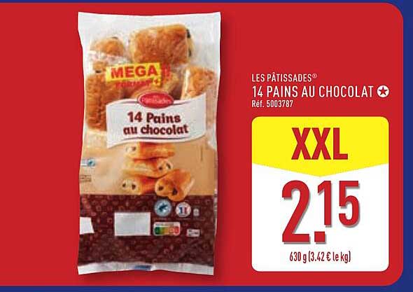 LES PÂTISSADES 14 PAINS AU CHOCOLAT