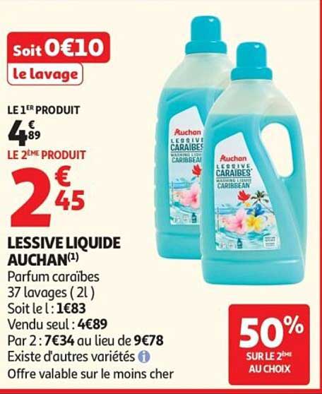 LESSIVE LIQUIDE AUCHAN