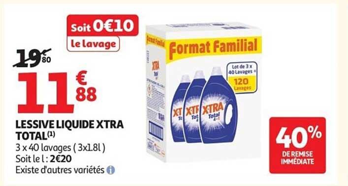 LESSIVE LIQUIDE XTRA TOTAL(I)