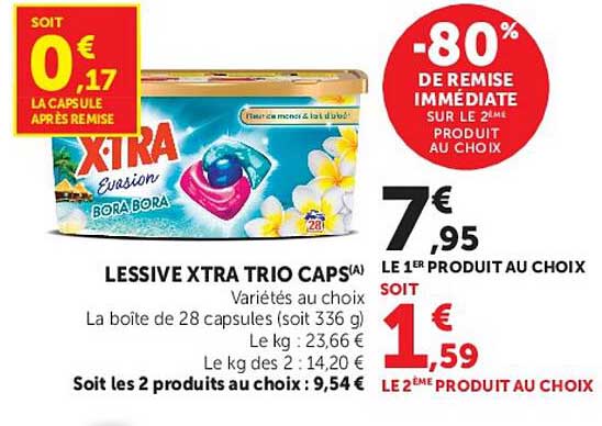 LESSIVE XTRA TRIO CAPS