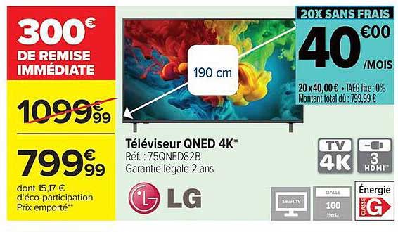 LG Téléviseur QNED 4K