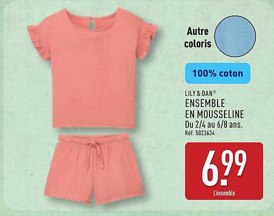 LILY & DAN ENSEMBLE EN MOUSSELINE