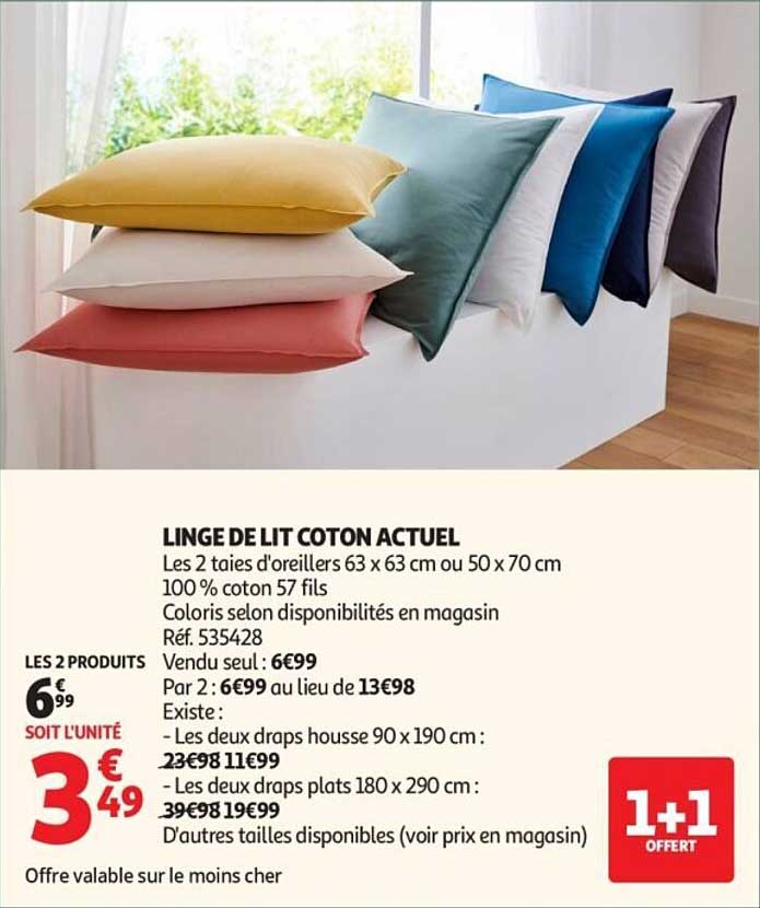 LINGE DE LIT COTON ACTUEL