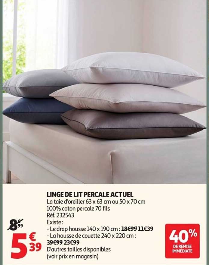 LINGE DE LIT PERCale ACTUEL