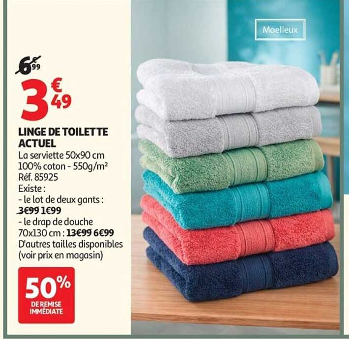 Linge de toilette ACTUEL