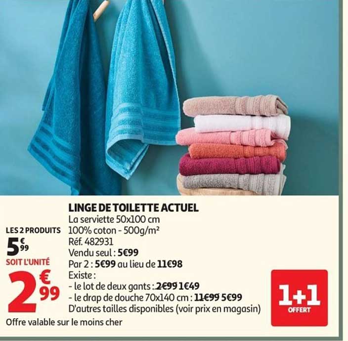 LINGE DE TOILETTE ACTUEL