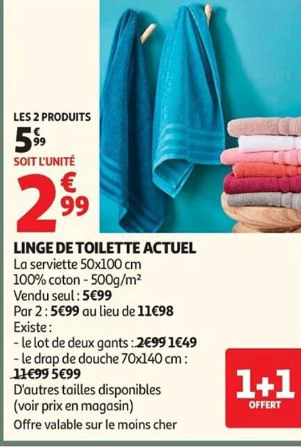 LINGE DE TOILETTE ACTUEL
