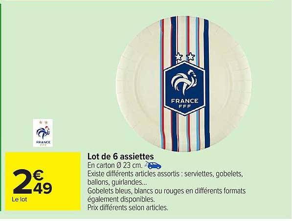 Lot de 6 assiettes