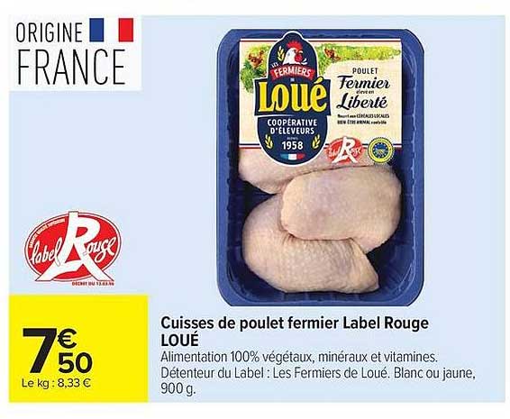 Loué Cuisses de poulet fermier Label Rouge