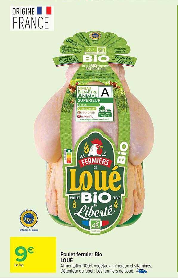 Loué Poulet fermier Bio