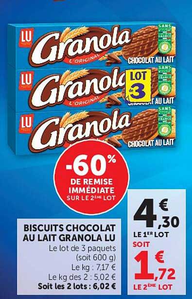 LU Granola Chocolate au lait