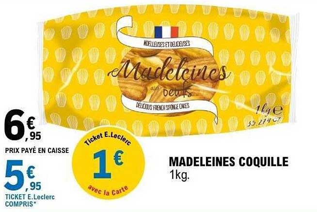 Madeleines coquille
