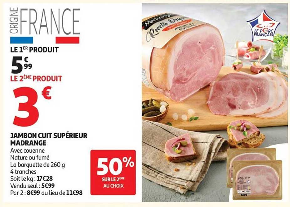 Madrange JAMBON CUIT SUPÉRIEUR