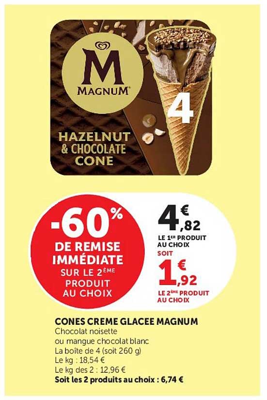 Magnum Hazelnut & Chocolate Cone