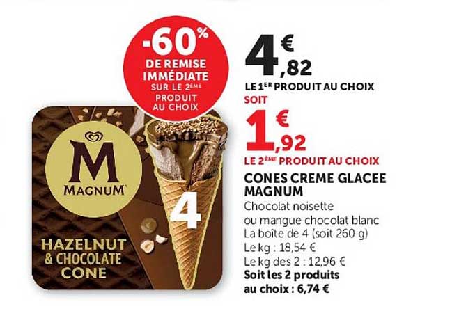 Magnum Hazelnut & Chocolate Cone