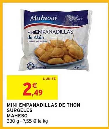 Maheso Mini Empanadillas de Thon Surgelés