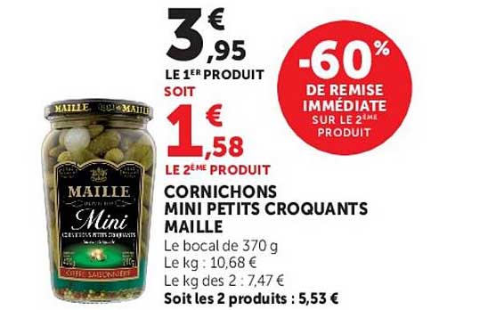Maille Cornichons Mini Petits Croquants