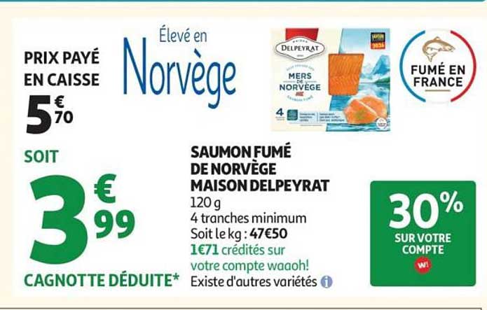 Maison Delpeyrat Saumon fumé de Norvège