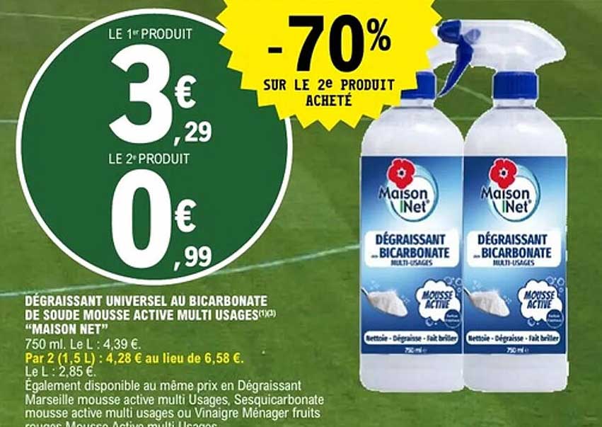 Maison Net Dégraissant bicarbonate