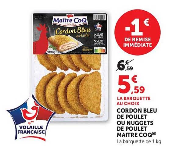 Maître Coq Cordon Bleu de Poulet