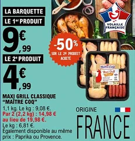 Maitre Coq Maxi Grill Classique
