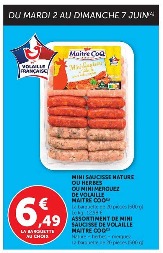 Maître CoQ Mini-Saucisses à l'Italienne