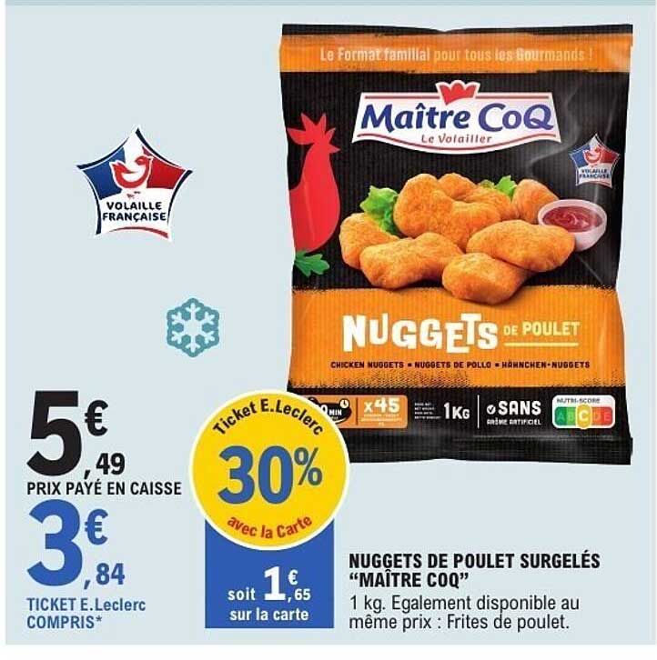Maître CoQ Nuggets de poulet