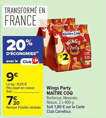 Maitre Coq Wings Party