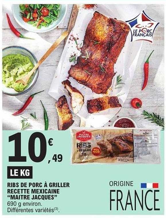 Maître Jacques Ribs à griller