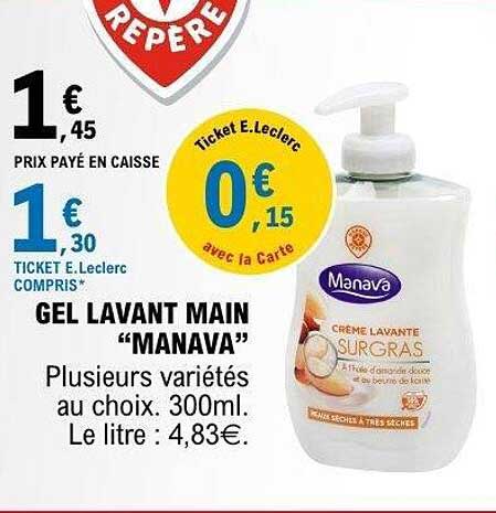Manava Gel lavant main