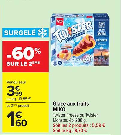 Miko Twister Freeze ou Twister Monster￼