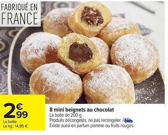 mini beignets au chocolat