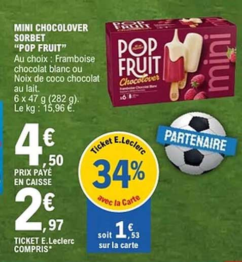 Mini Chocolover Sorbet "Pop Fruit
