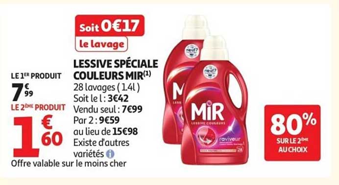 MIR LESSIVE SPÉCIALE COULEURS MIR®