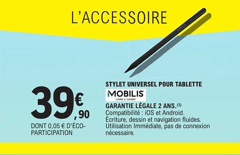 MOBILIS STYLET UNIVERSEL POUR TABLETTE