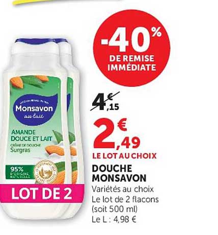 Monsavon Douche Moussavon