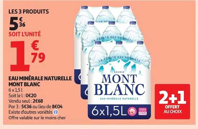 Mont Blanc EAU MINÉRALE NATURELLE