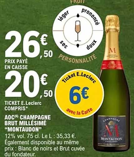 Montaudon Champagne Brut Millésimé
