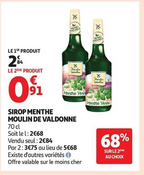 Moulin de Valdonne Sirop Menthe