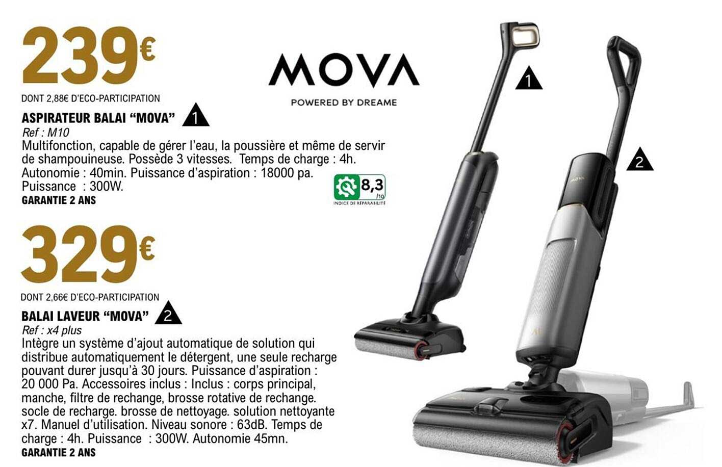 MOVA Aspirateur balai