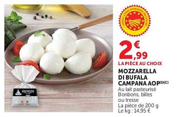 Mozzarella di Bufala Campana AOP