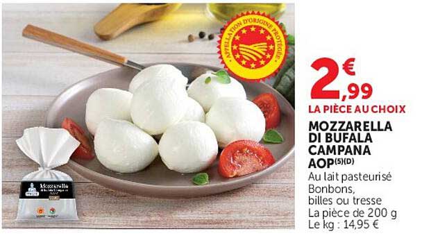 Mozzarella di Bufala Campana AOP