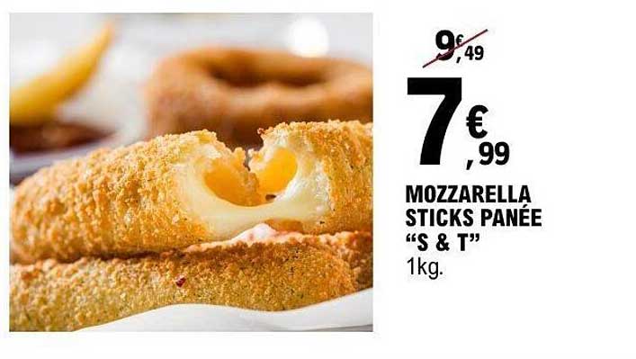 MOZZARELLA STICKS PANÉE "S & T