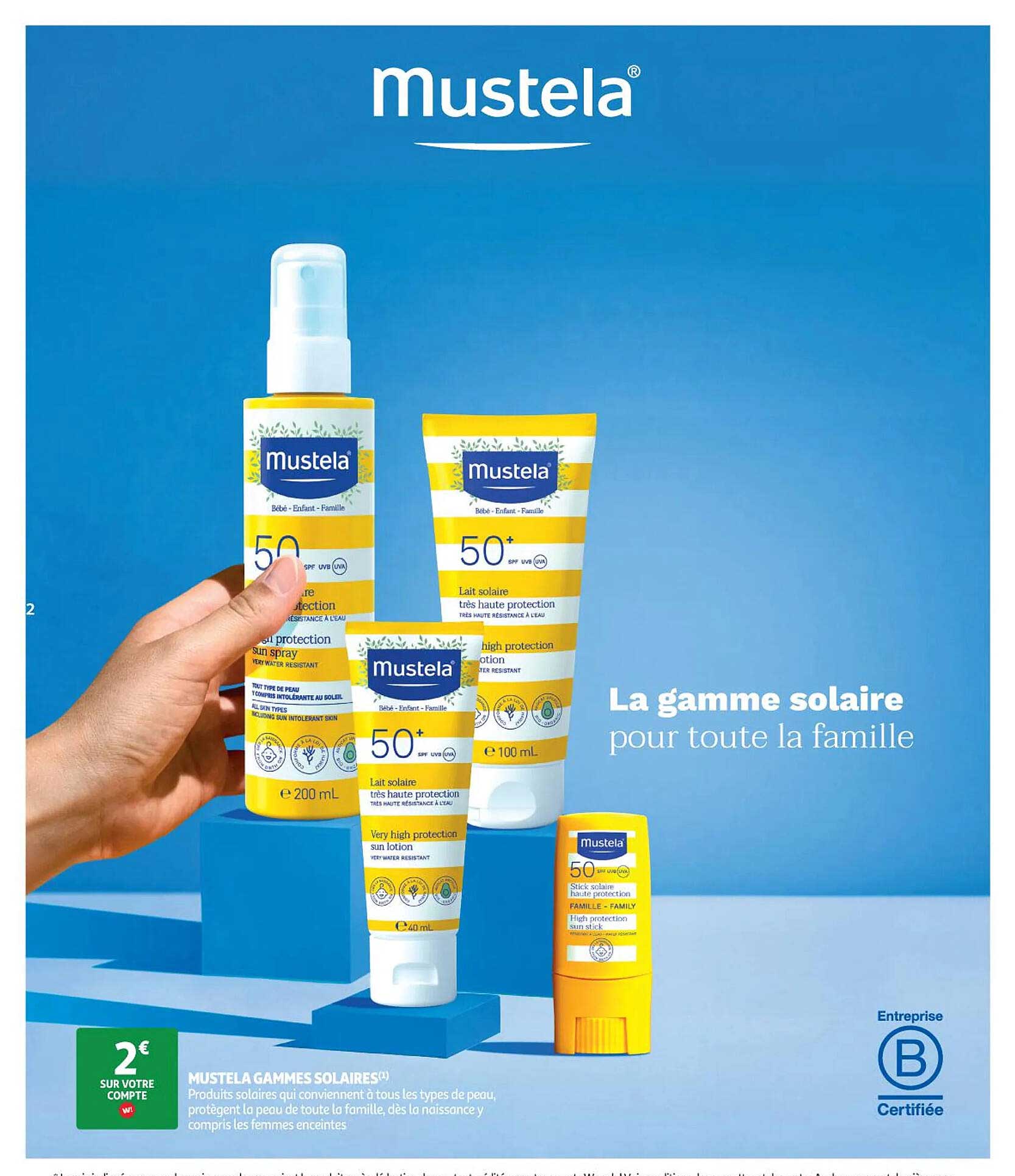 Mustela gammes solaires