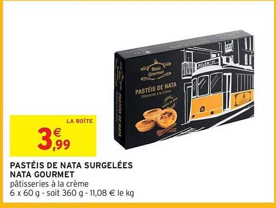 Nata Gourmet PASTÉIS DE NATA SURGELÉES