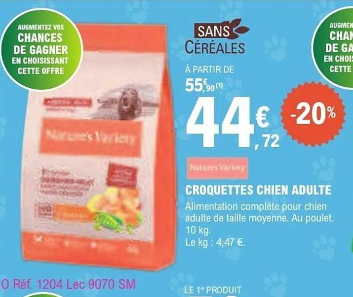 Nature's Variety Croquettes chien adulte