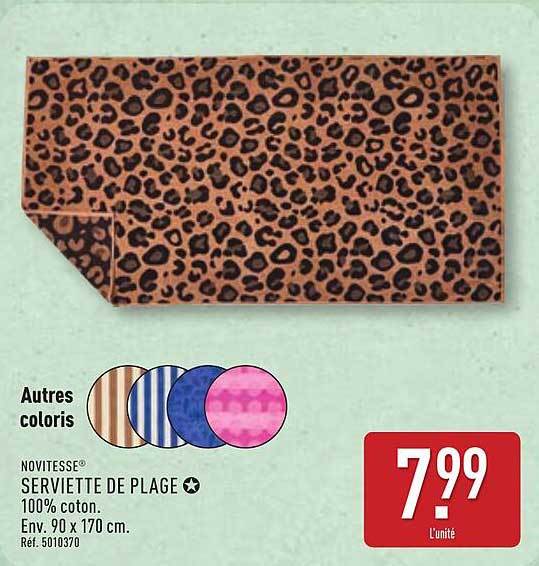 Novitessé Serviette de plage